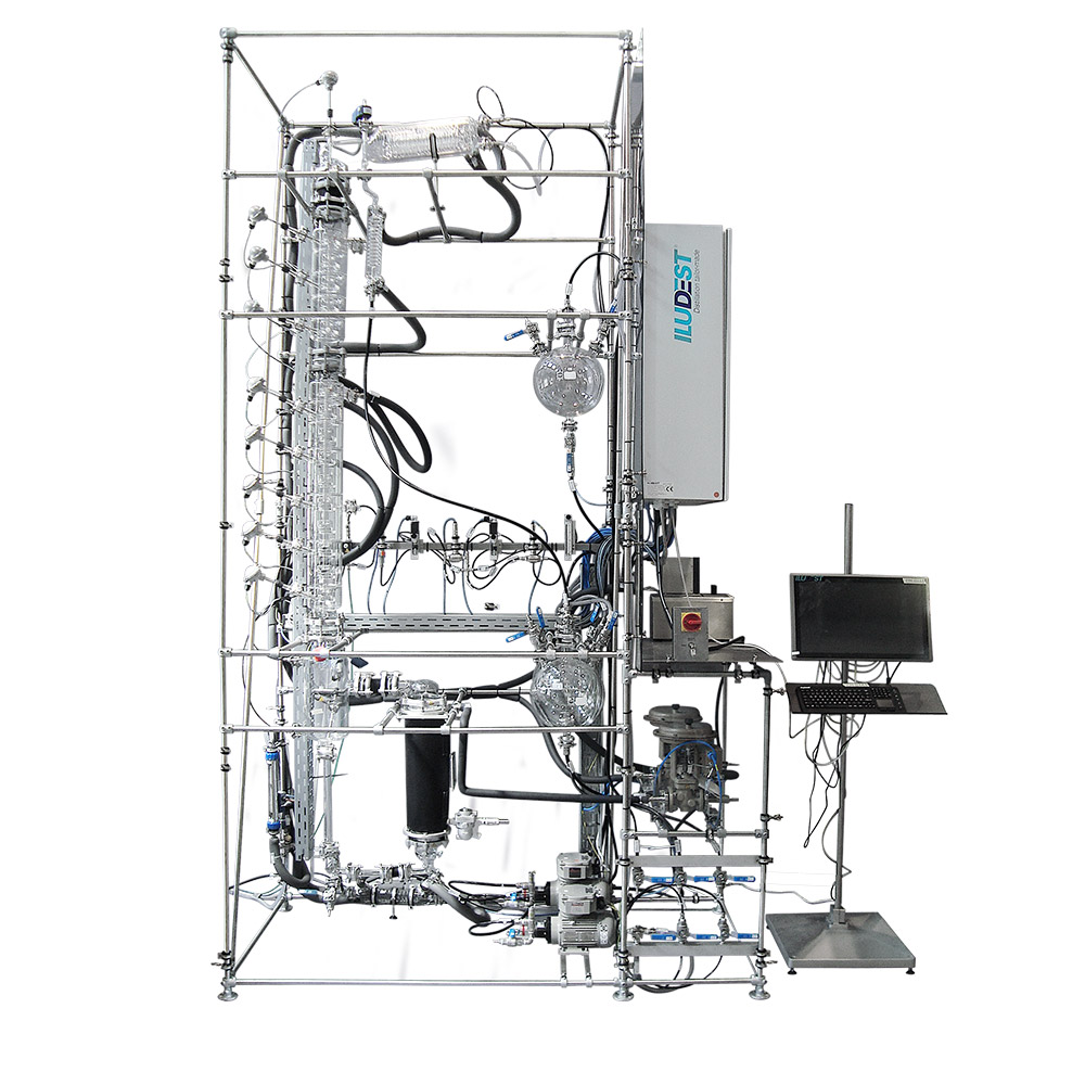 Hệ Thống Chưng Cất Phòng Thí Nghiệm iFischer Teaching Unit Bubble Cap Tray Column DN80 Ex-proof