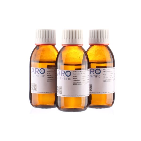 Lưu Huỳnh Trong Dầu Khoáng Nặng, IP 336, Bộ Chuẩn Hiệu Chuẩn B: Mẫu Trắng, 0.1000 % (1000 mg/kg), 0.3000 % (3000 mg/kg), 0.5000 % (5000 mg/kg). 100 mL /mức